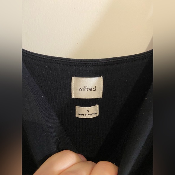 Aritzia Wilfred Saturn Mini Dress Black New - Picture 6 of 6